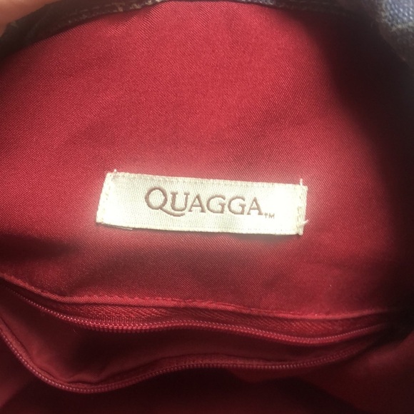 Quagga Red White & Blue American Flag Canvas Backpack - Picture 8 of 13